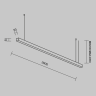 Линейный светильник подвесной MAYTONI LL312023